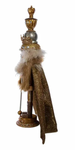 #56 17.5" Gold King Nutcracker w/ Fur