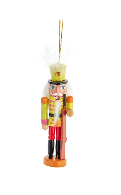O16 Bright Nutcracker Ornament--Yellow