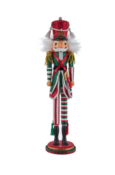 #40 15" Tall Skinny Nutcracker--Green