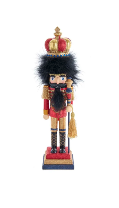 #60 18" Red & Gold King Nutcracker